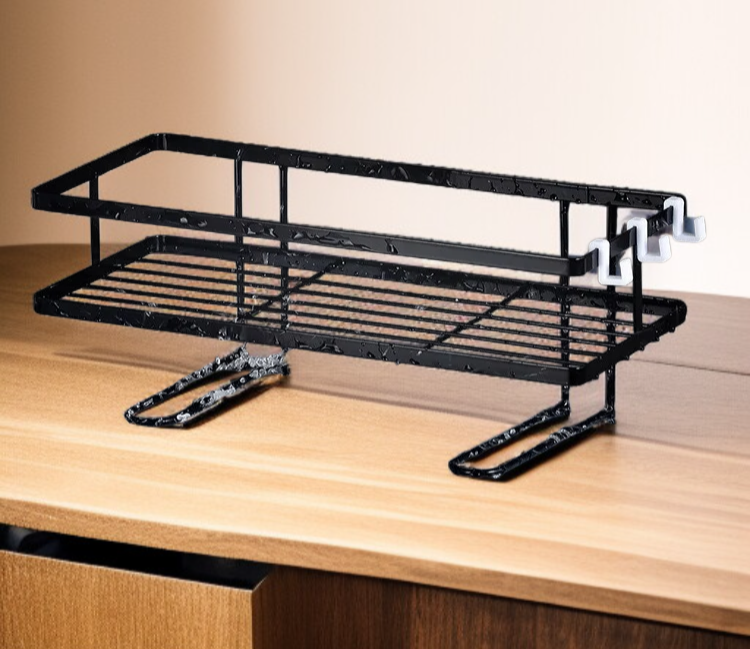 ติดตั้งชั้นวางของห้องน้ำโดยไม่ต้องใช้เครื่องมือ