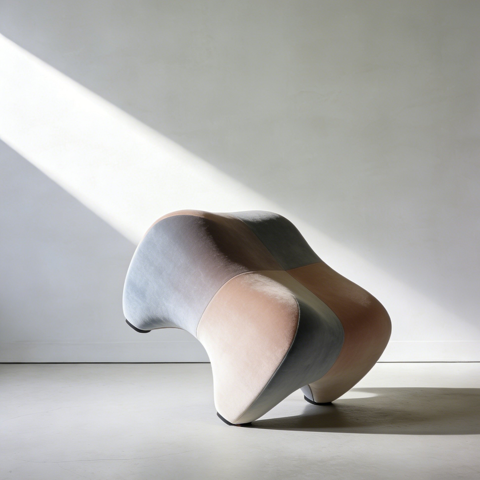Moderne gepolsterte Schuhbank