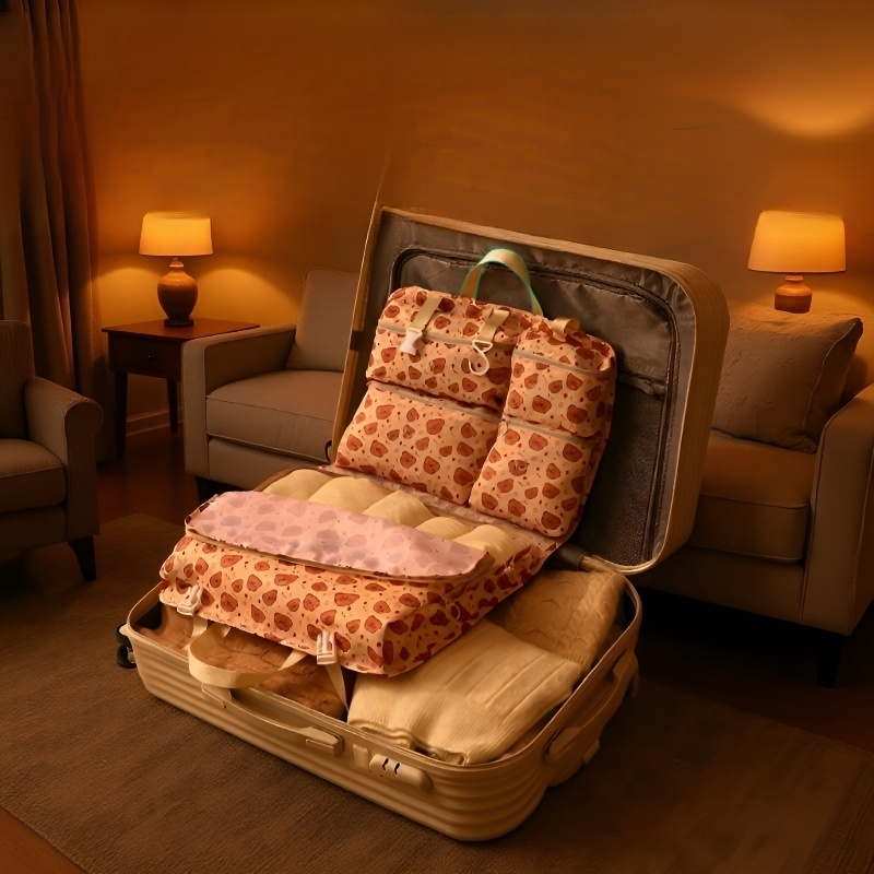 출장, 여행, 짐, 옷, 세탁, 분류 및 분류를 위한 7 in 1 여행용 보관 가방