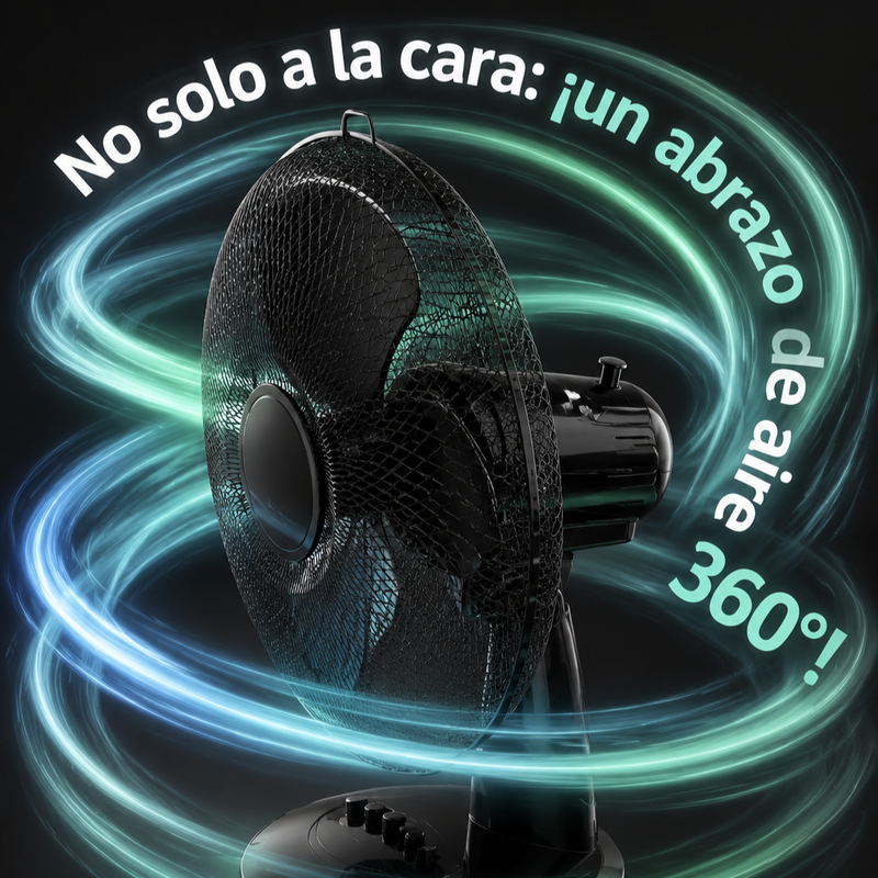 Mini ventilador portátil de 12 pulgadas DC para uso doméstico y de oficina