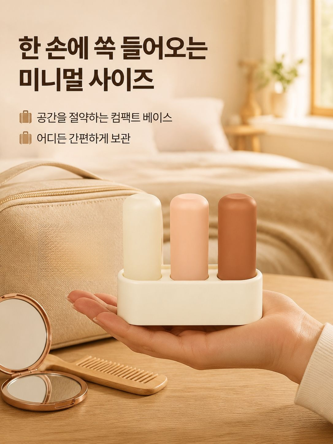휴대용 압축 분배병