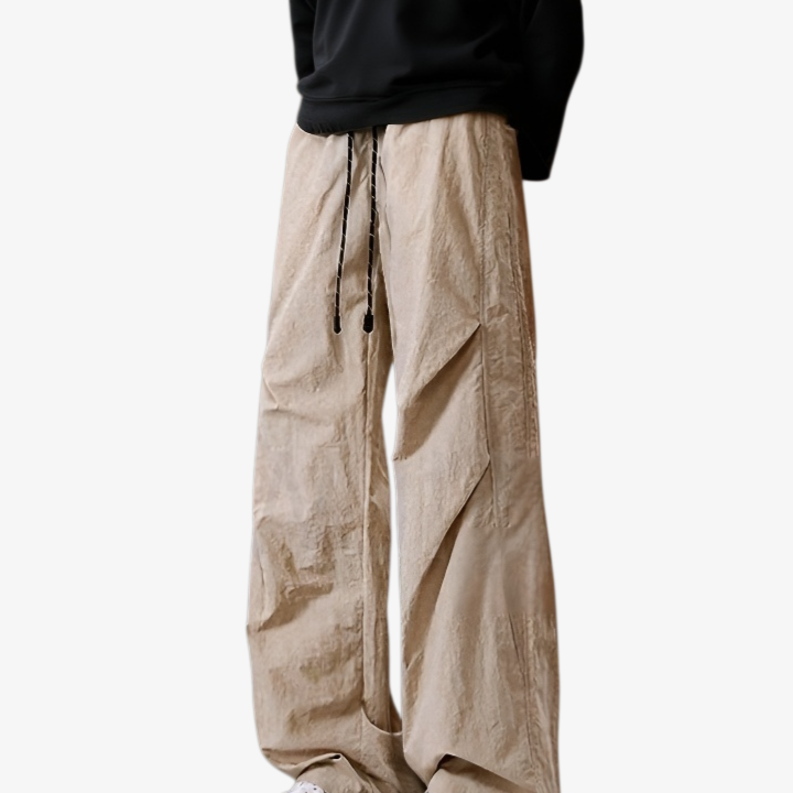 남자 아메리칸 카고 팬츠 긴바지 와이드 일자 우산 팬츠 캐주얼 와이드 팬츠 카고 팬츠