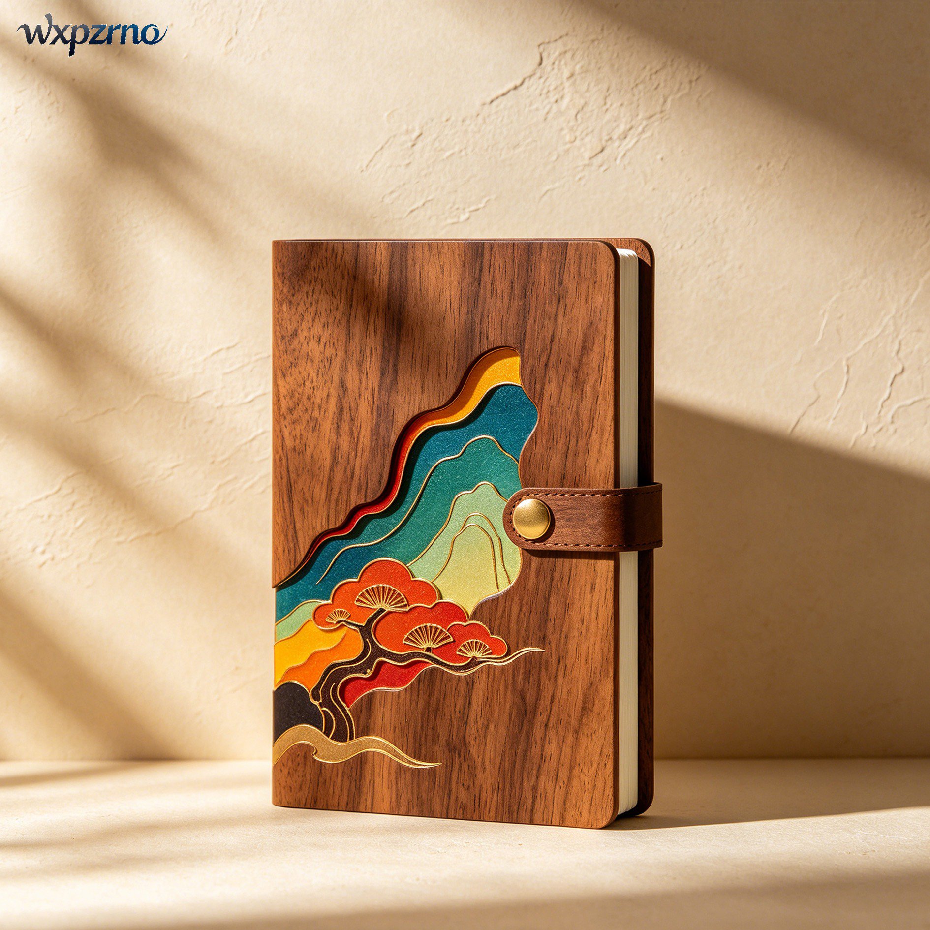 Creative Wooden Notebooks (Set of 5)