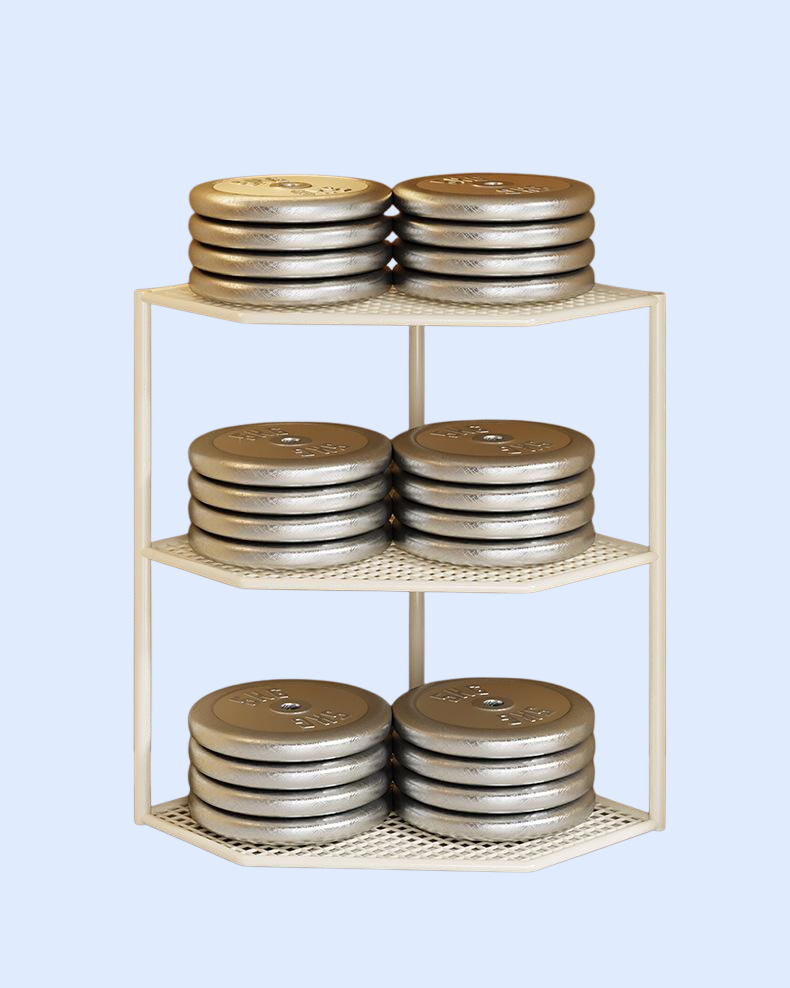 주방 다층 냄비 수납 선반 전체 모습