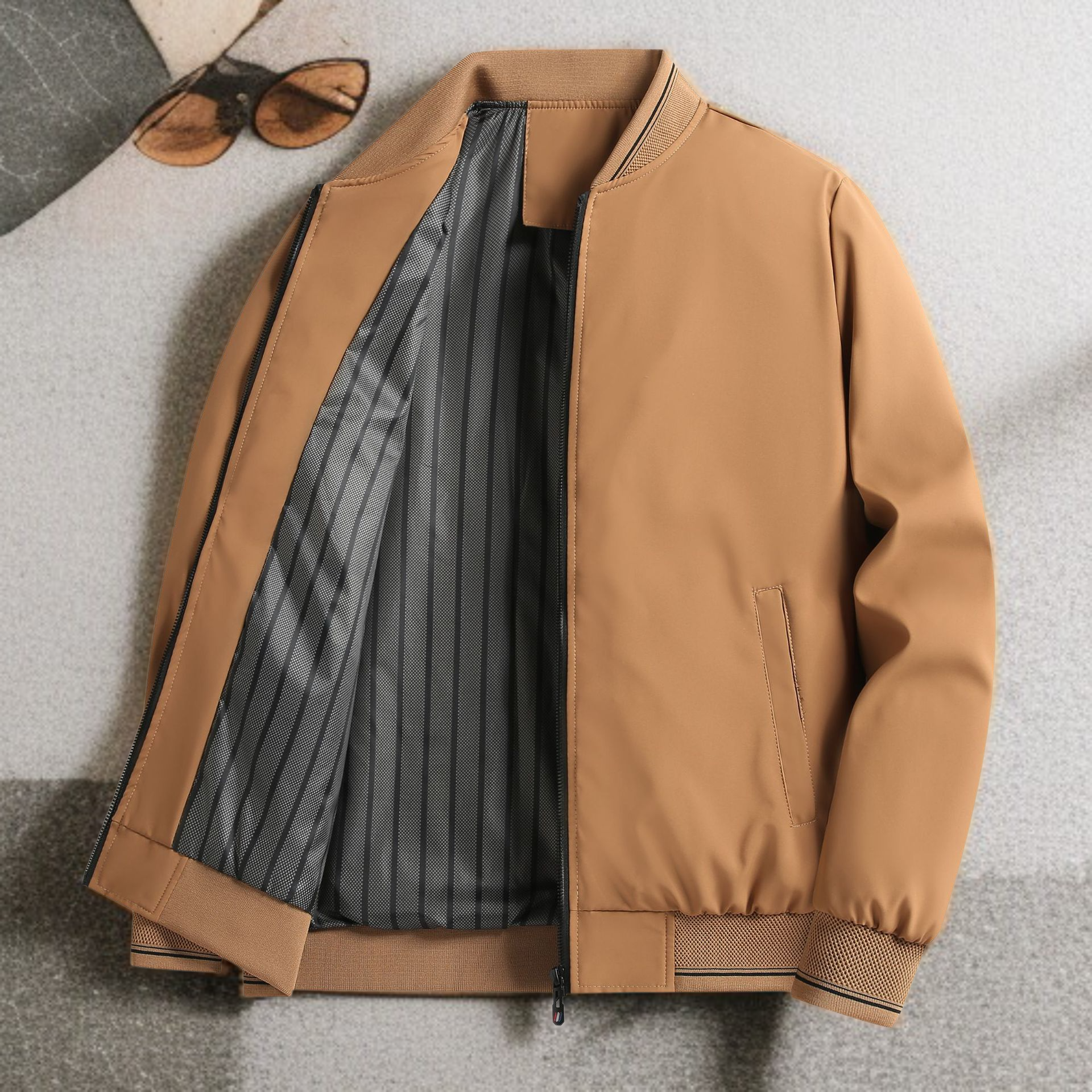 남성 캐주얼 재킷 비즈니스 캐주얼 루즈핏 재킷 봄 아우터 상의 루즈핏 재킷 솔리드 비즈니스 캐주얼 코트