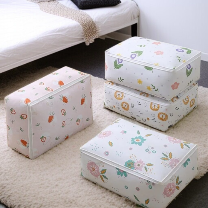 季節物収納に最適なキルトバッグ