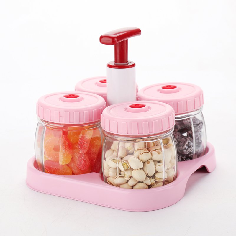 유리 간식 저장통