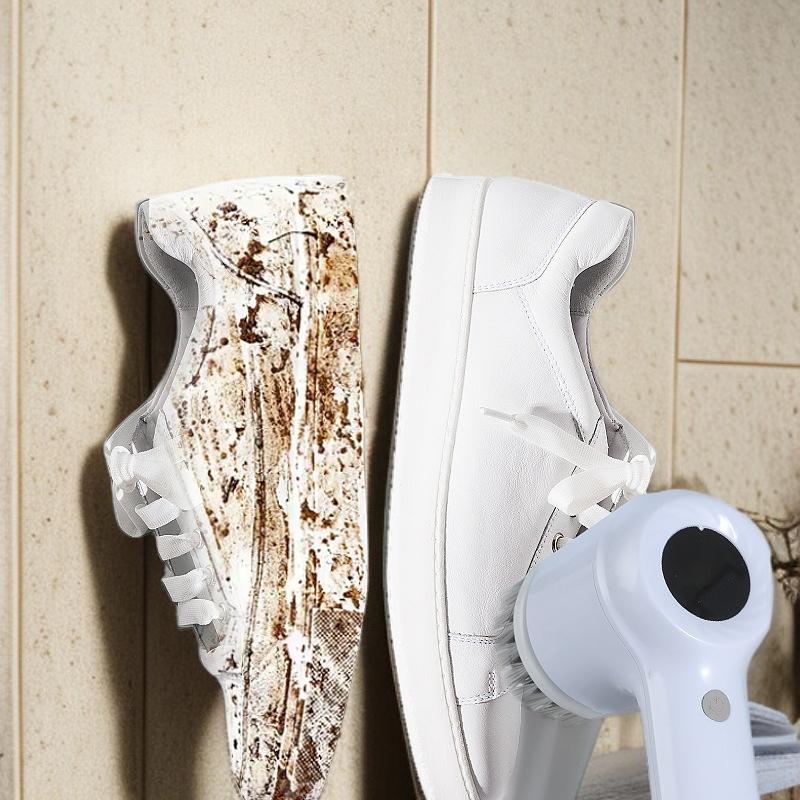 Household cordless electric cleaning brush for kitchen and bathroom