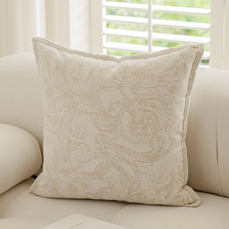 패션 홈 크림색 사각형 거실 소파 쿠션