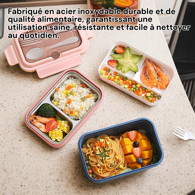 chauffable au micro-ondes, avec fourchette et cuillère