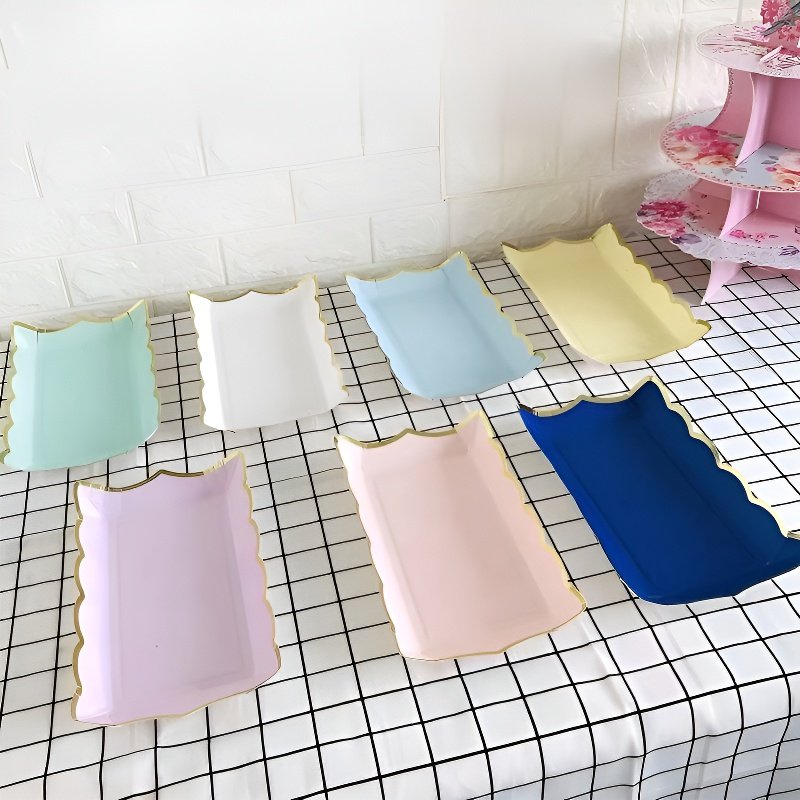 Portable Disposable Rectangular Paper Tray