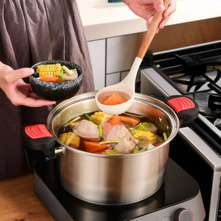 304 스테인리스 소형 압력솥 다용도 가정용 국물냄비 복합 바닥