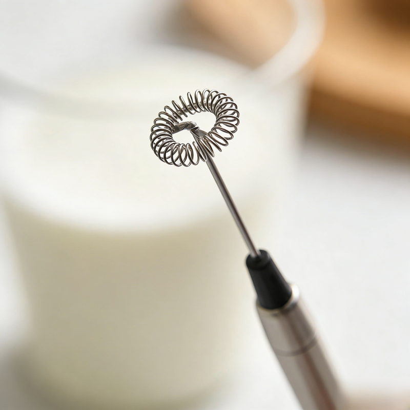Mini Handheld Electric Milk Frother, Coffee Mixer, Egg Stirrer with Stand