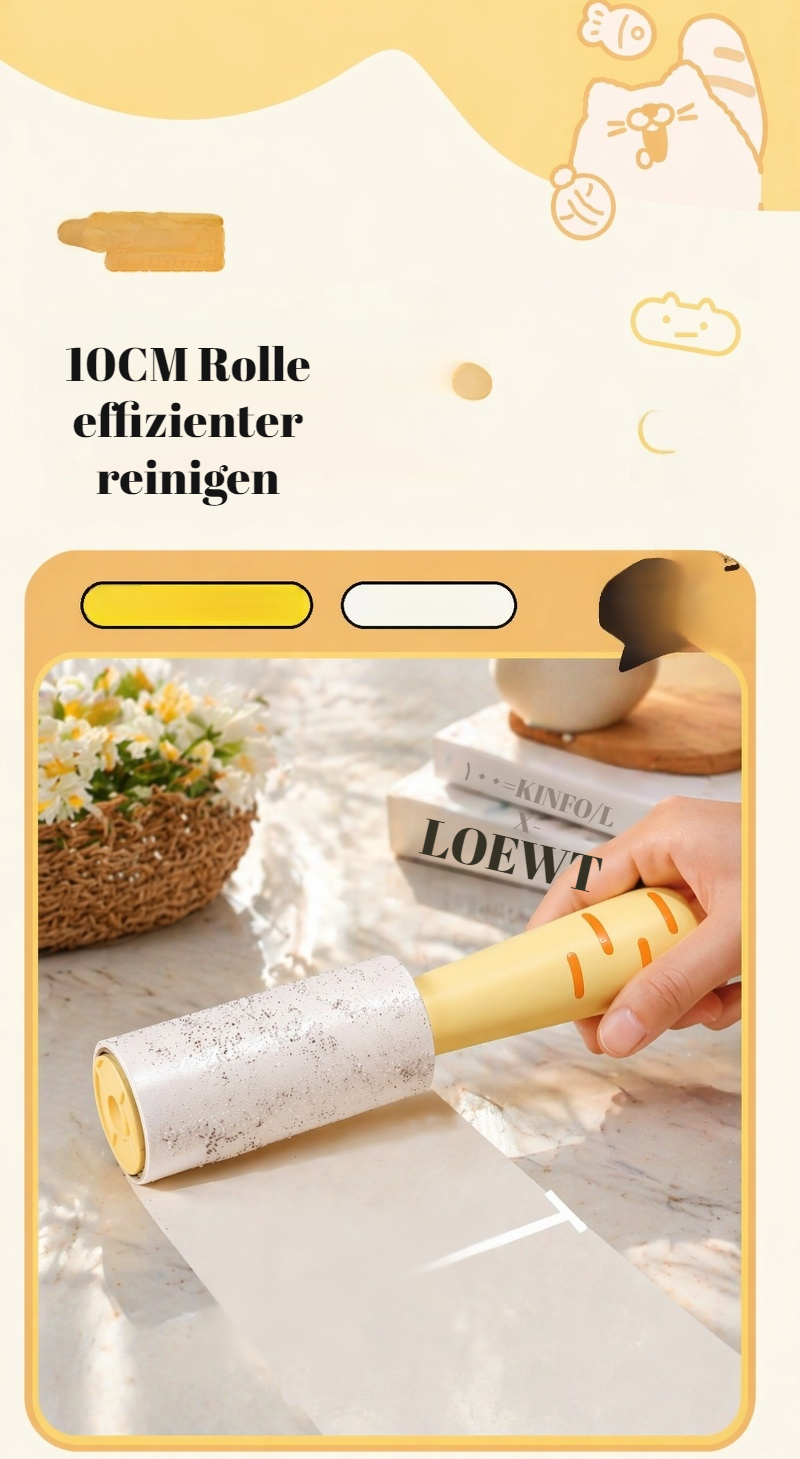 Fusselrolle für Haustierhaare – ergonomisches Design