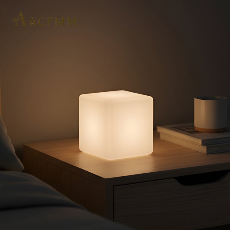 침실용 사각형 야간 조명