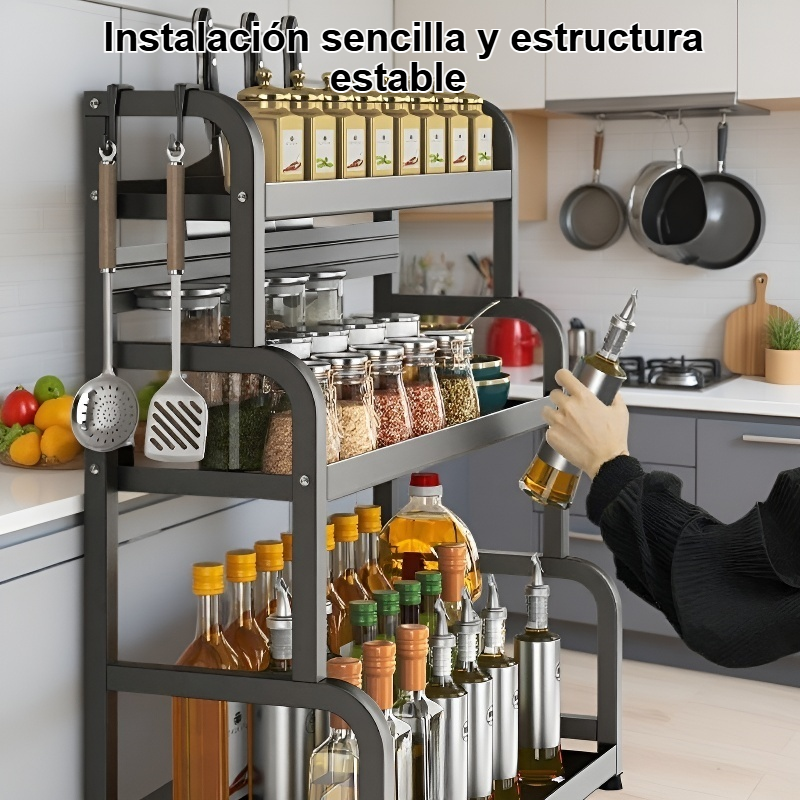 Detalle del estante de acero al carbono engrosado mostrando su resistencia