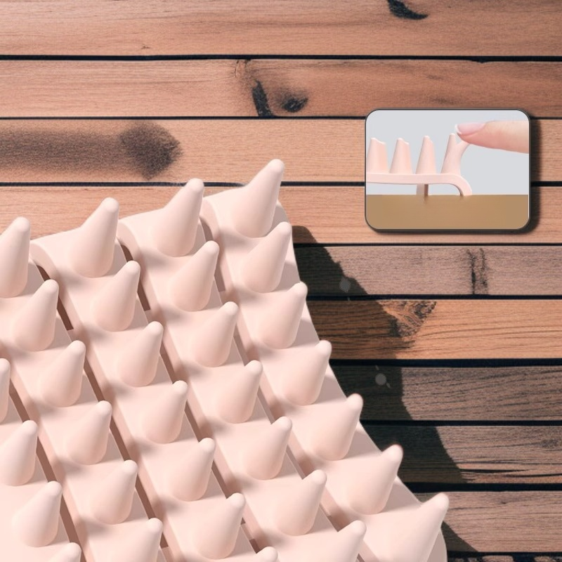 洗頭按摩梳彈性矽膠鏤空頭皮清潔解壓順發