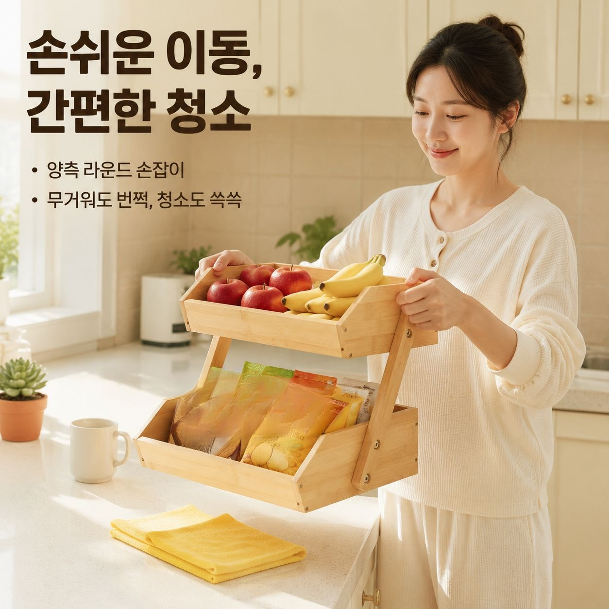 가정용 간식 정리 선반