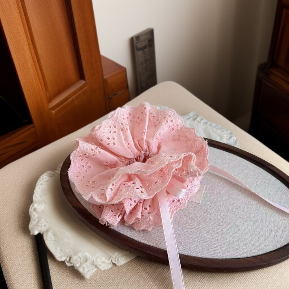 Gumka do włosów z koronką, delikatna, ściągana, do dziewczęcych fryzur