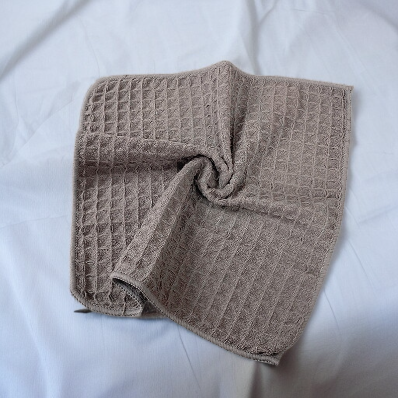 マイクロファイバーキッチンクリーニングクロス、大きくて厚いワッフルクロス、ディッシュクロス、高吸収性、12インチ x 12インチ 4枚パック