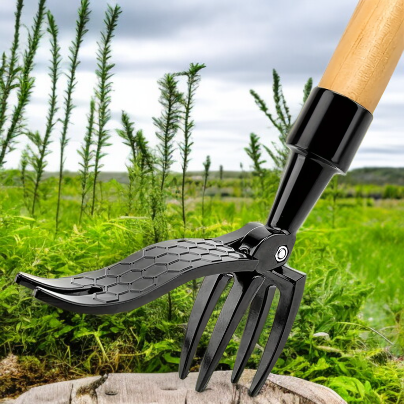 Desmalezadora manual con pedal y 4 varillas