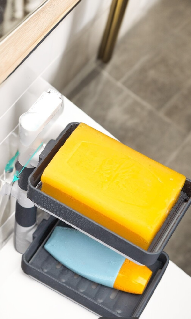 多功能壁掛式置物架收納瓶罐情境圖