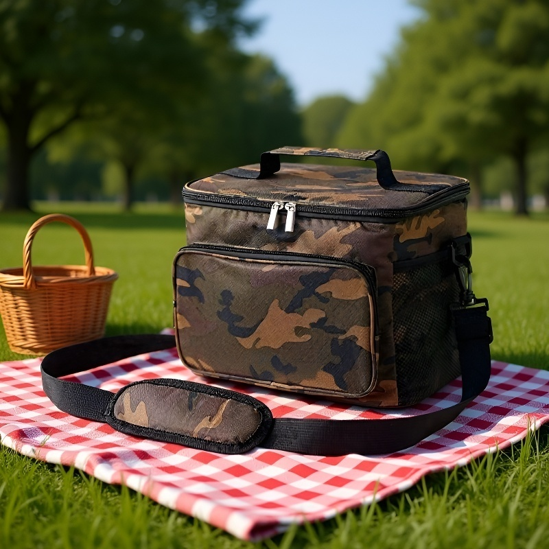 Bolsa de almuerzo térmica Oxford 2 en 1, tipo bolso/bandolera