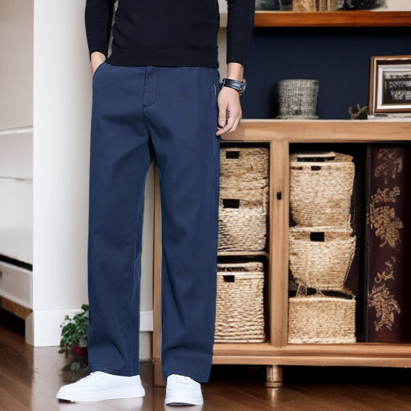 라이트 럭셔리 남성 팬츠 가을 남성 캐주얼 팬츠 와이드 팬츠