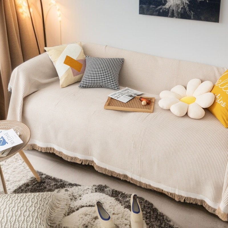 Full Coverage Cotton Yarn Universal Sofa Blanket Cover