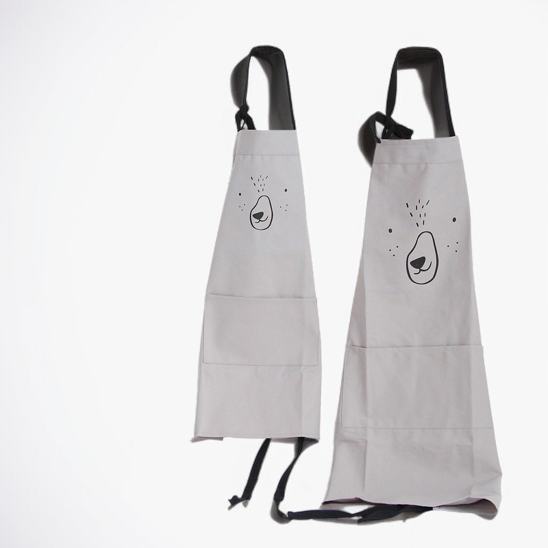 コットン親子エプロンかわいい子供赤ちゃん大人用エプロンクリエイティブ表現プリント柄ノースリーブエプロン