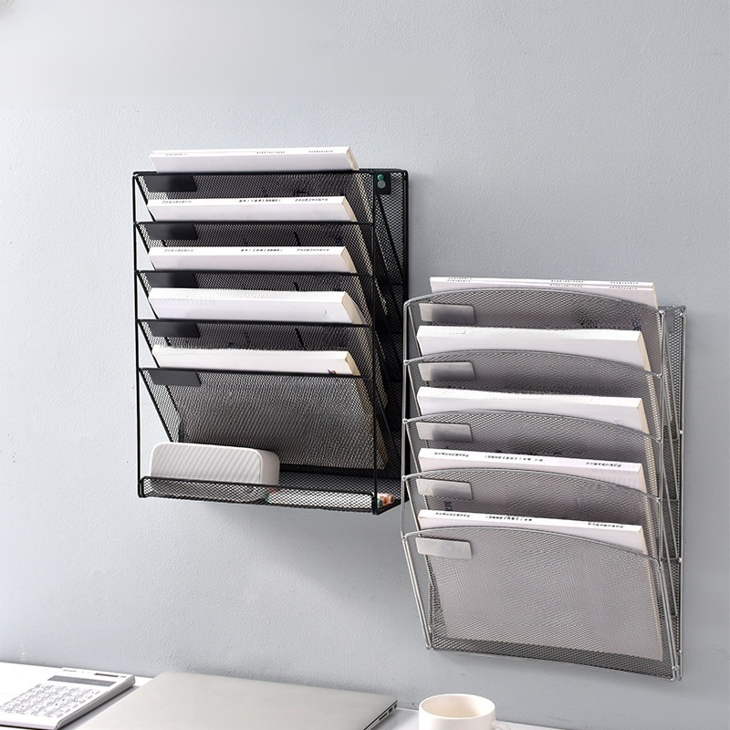 Metal Wall Mounted Shelf for Desk Space
