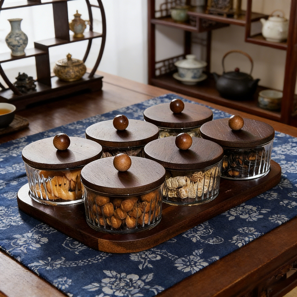 多功能分格玻璃果盤