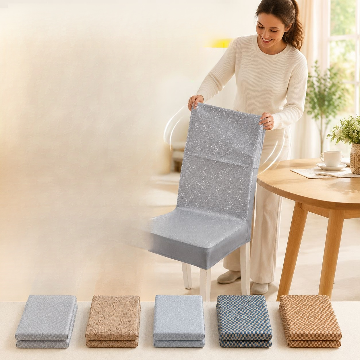 Breathable Ice Silk Material Chair Cover