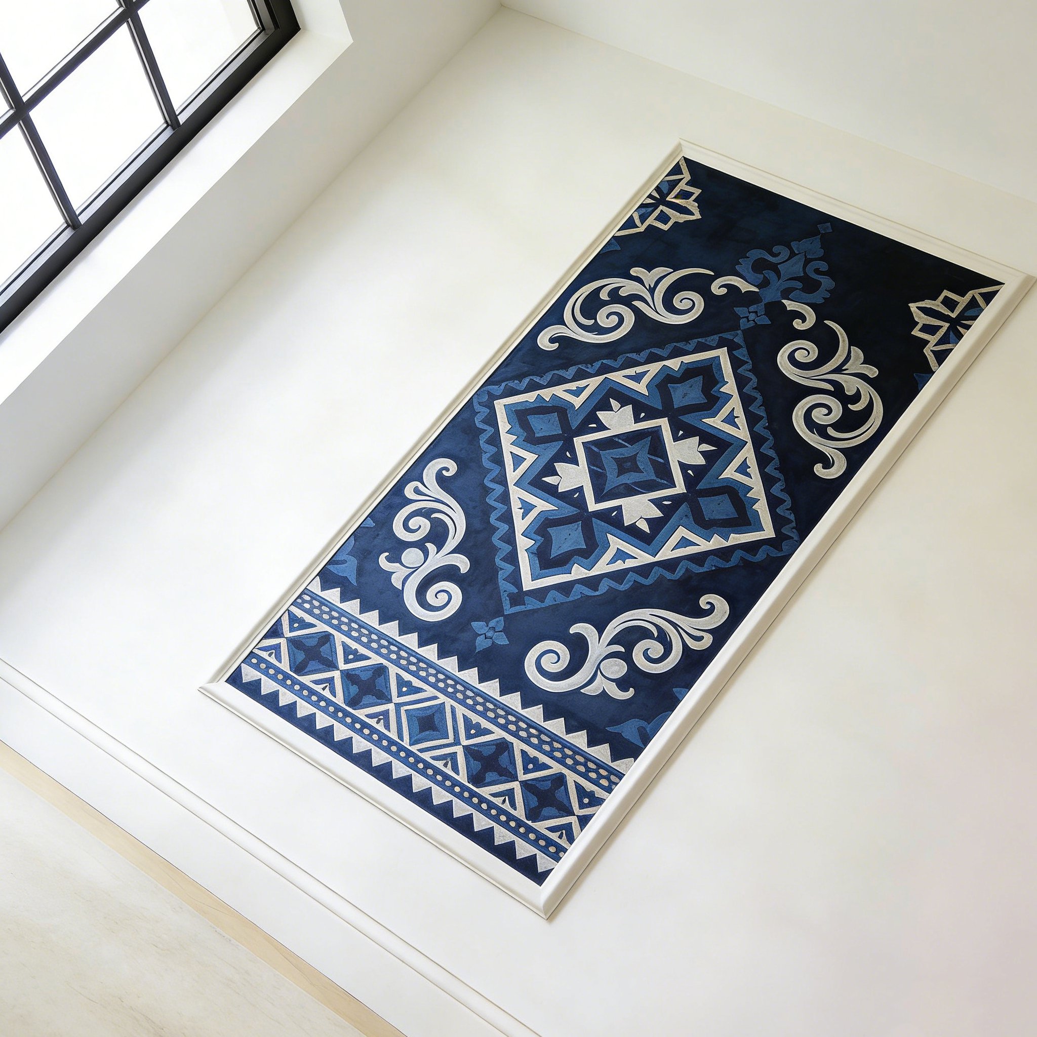 Decorațiune murală cu modele artistice moderne