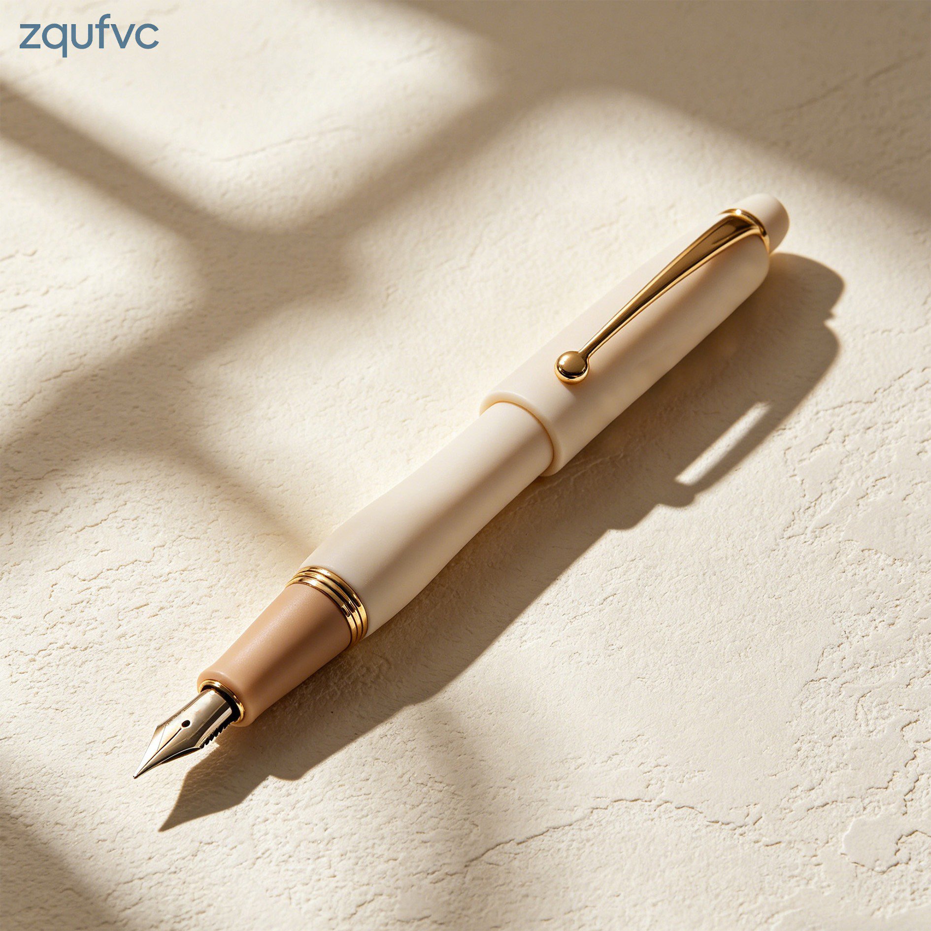 Luxury fountain pen in gift box packaging