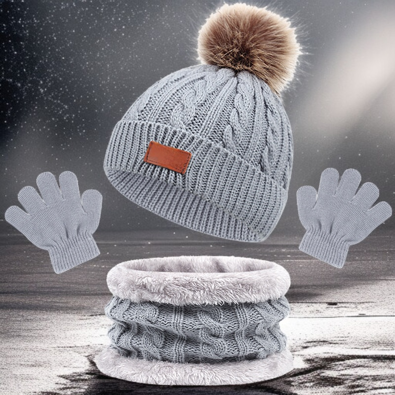 모자, 스카프, 장갑 3종 세트