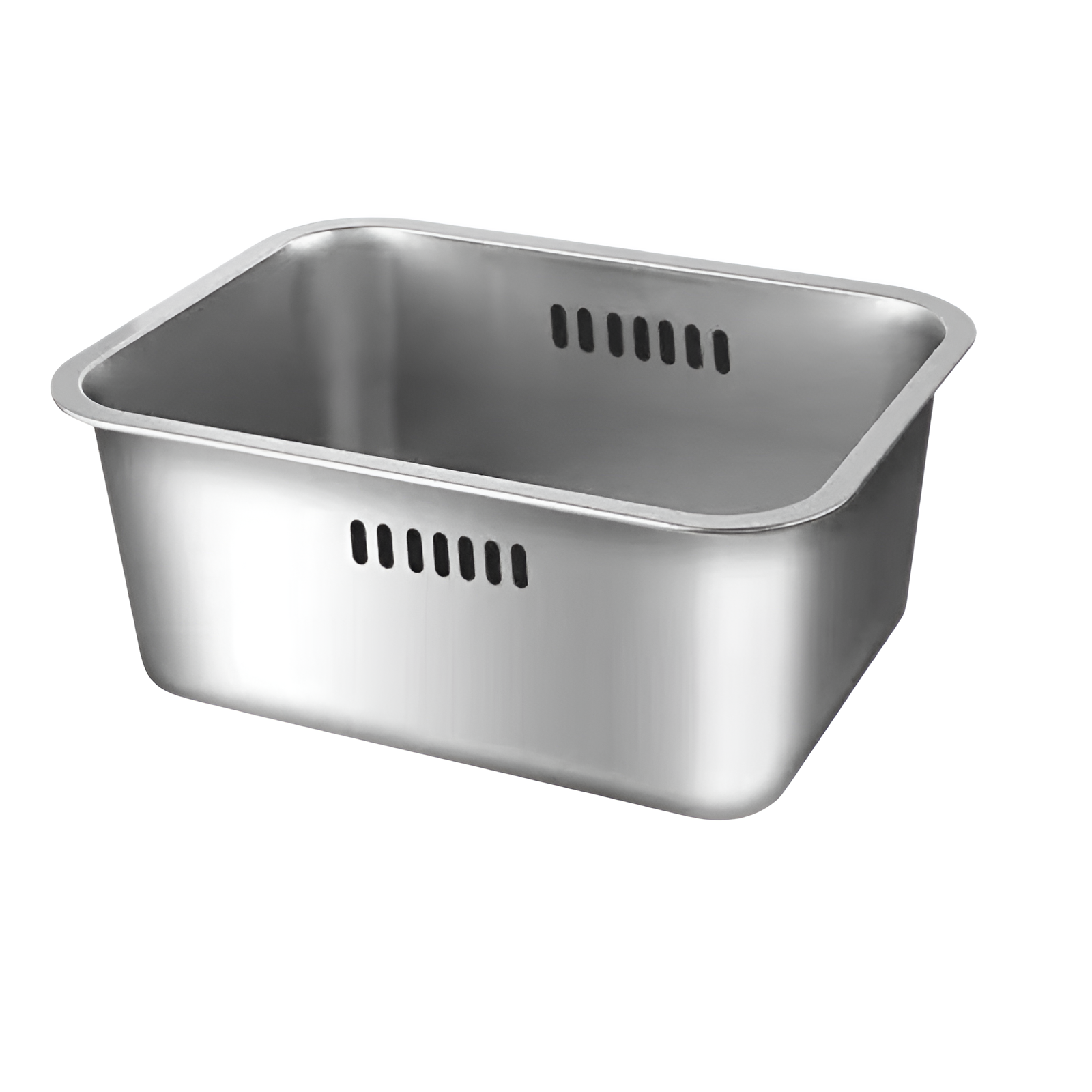 Cesta de drenaje de acero inoxidable para platos y verduras