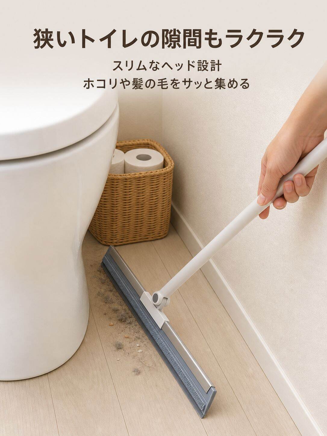 バスルーム・トイレ専用水切りほうき