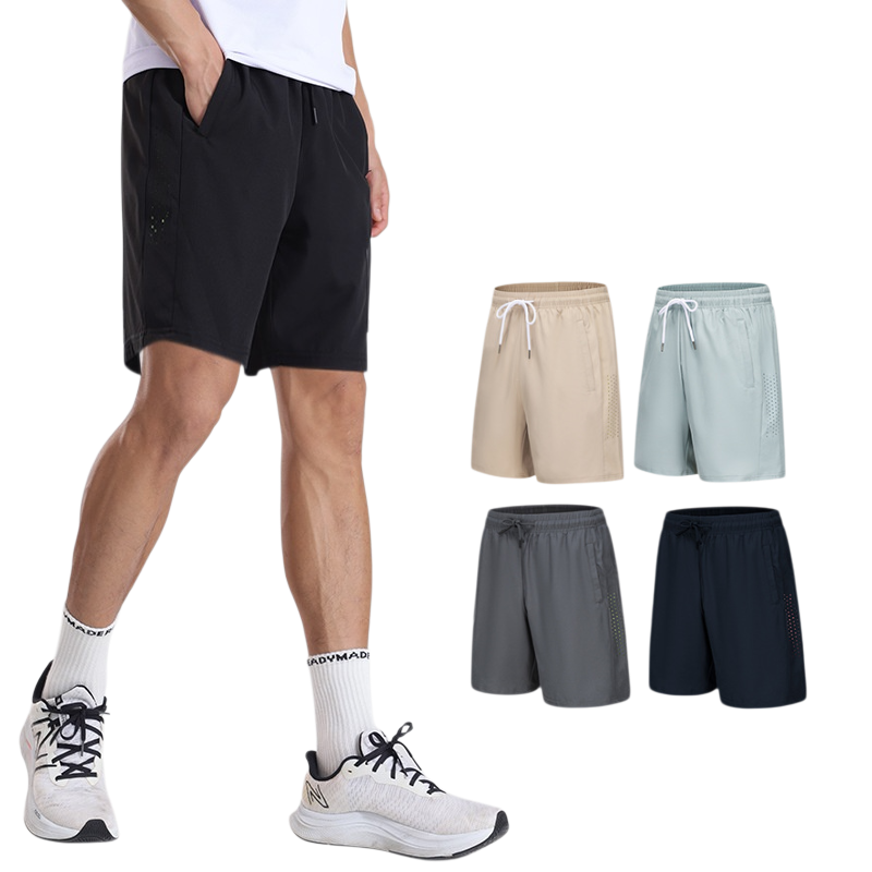 남자 여름 속건 겉옷 아이스 트레이닝 반바지 세트 빅사이즈 캐주얼 반바지 여름 겉옷 트레이닝 반바지