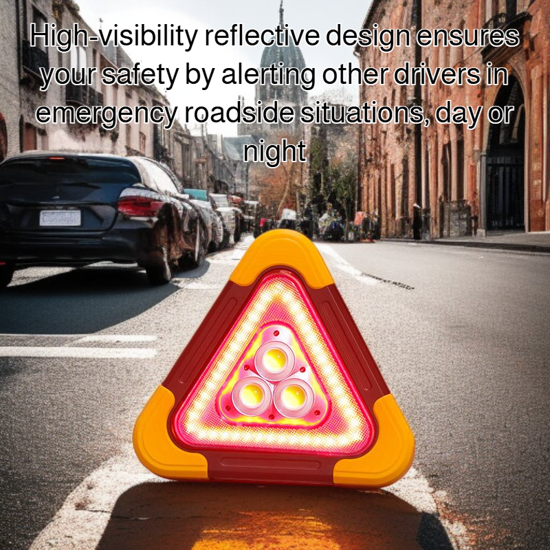 Car tripod warning sign