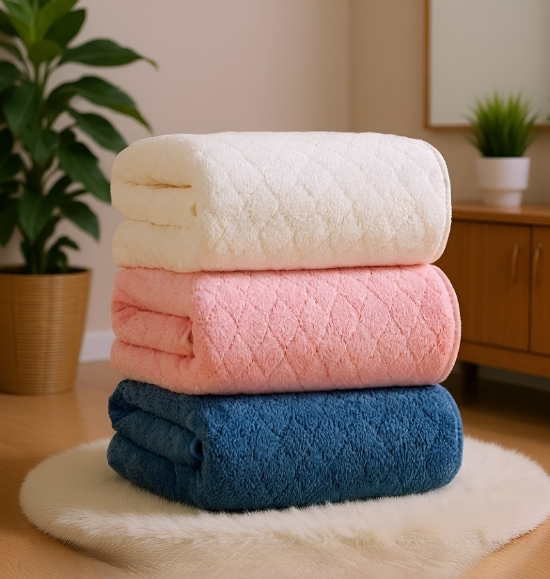 빠른 건조 기능의 산호 양털 타월