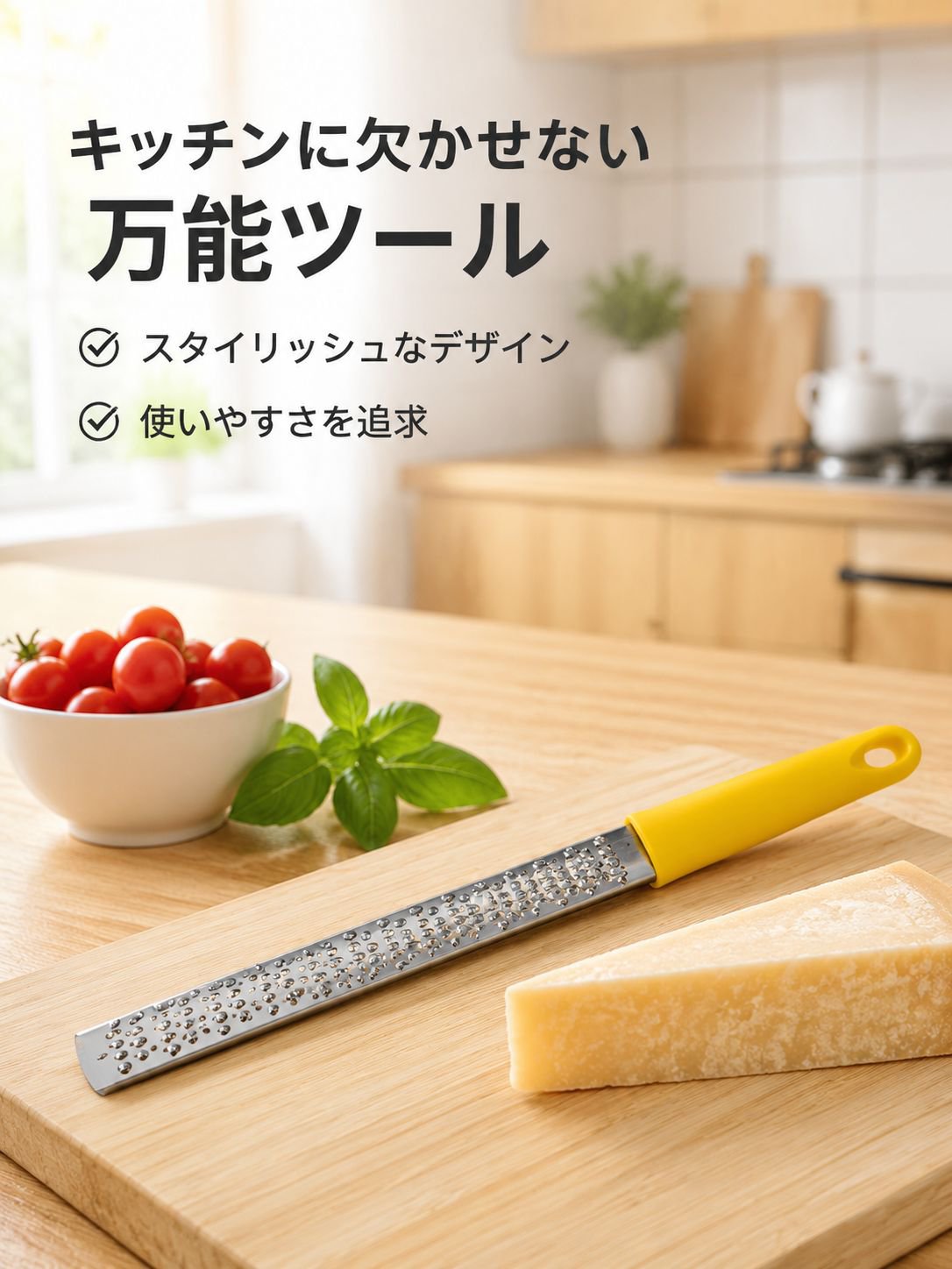 キッチン用ステンレスチーズおろし器