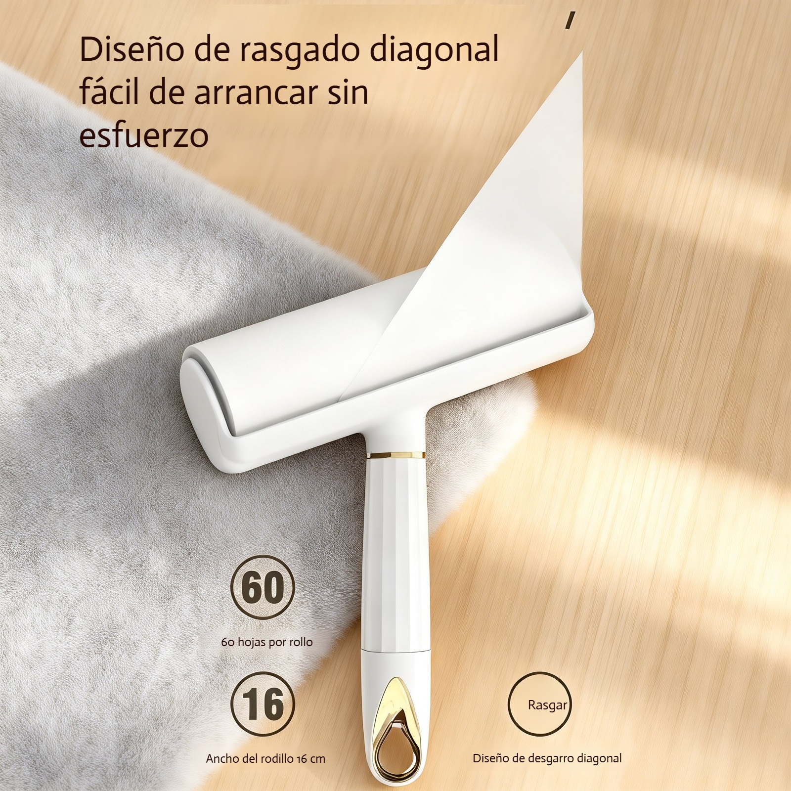 Rodillo adhesivo multifuncional para ropa