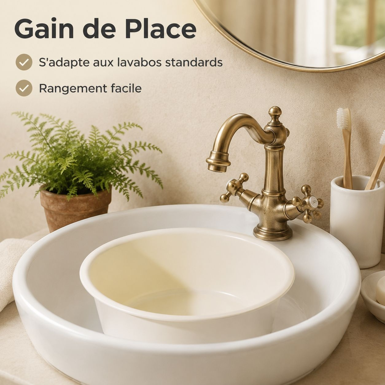 Bassin de lavage en plastique durable