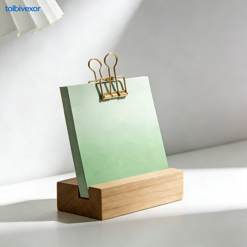 Wooden calendar clip holder base (3-pack)
