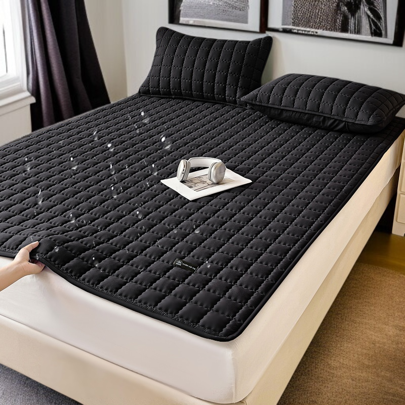 Baby Waterproof Mattress Three-Piece Set (Protector Pad/Bed Hat/Bed Sheet)
