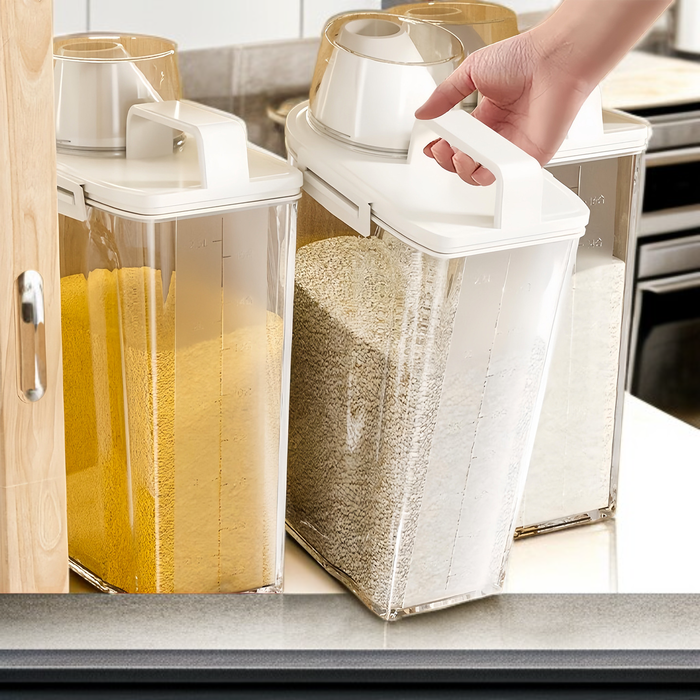 Pojemnik na ryż do użytku domowego