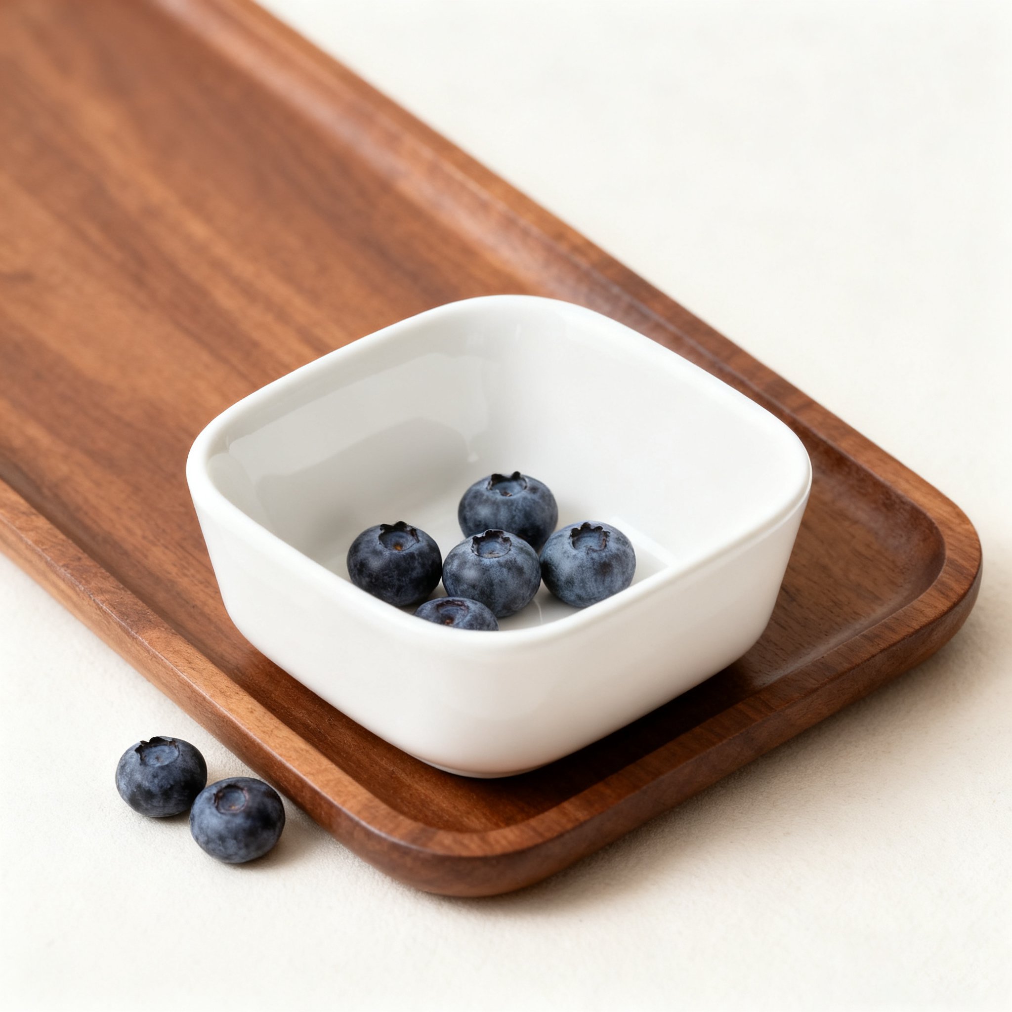 정사각형 흰색 그릇 (3개)