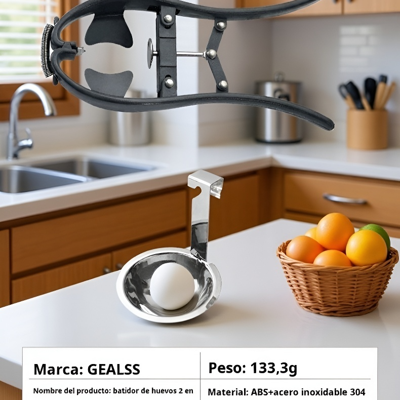 Abridor y batidor de huevos 2 en 1