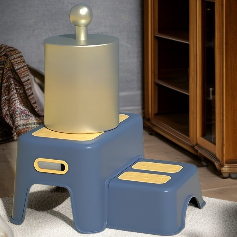 滑り止め付きバスルームステップスツール 高齢者・子供用